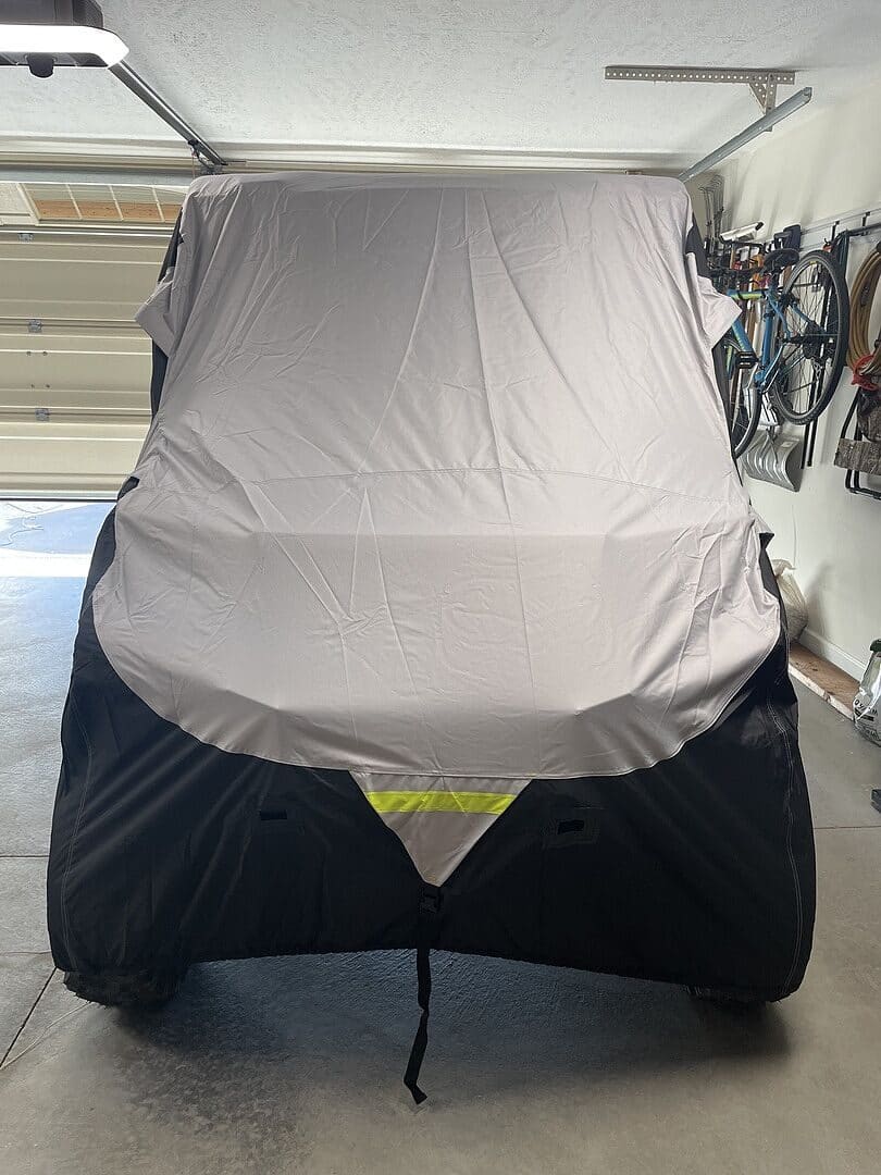 Jerome R.'s UTV under its Weatherproof Max cover