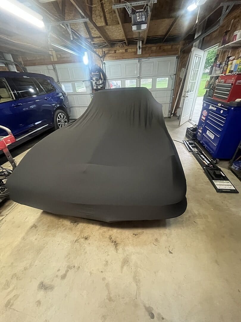 Michael N.'s car under its Satin Protect cover