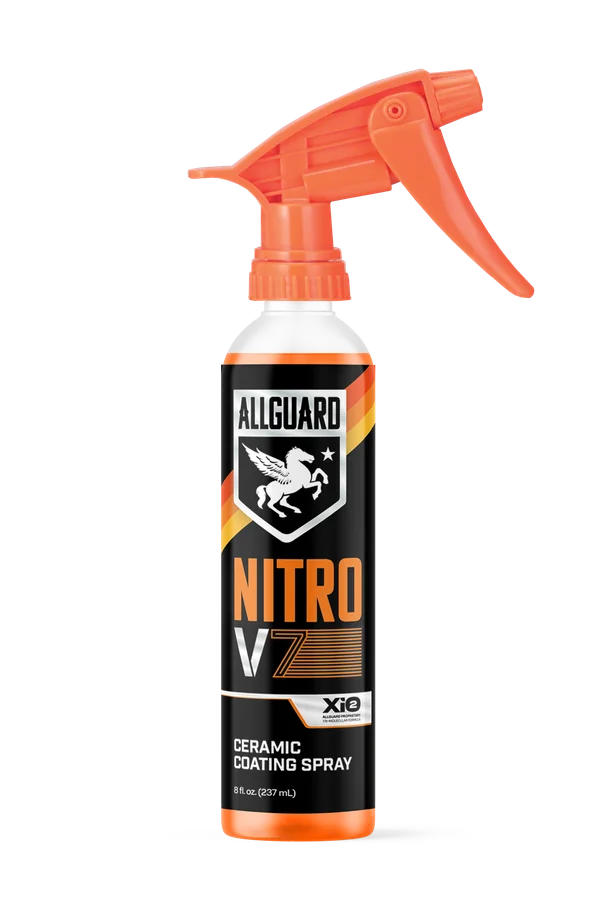 A NITRO V7 ceramic spray bottle.