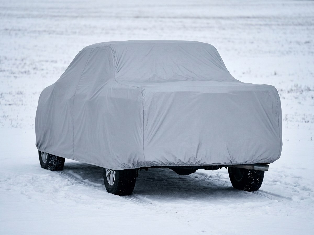 Platinum cover under snowfall