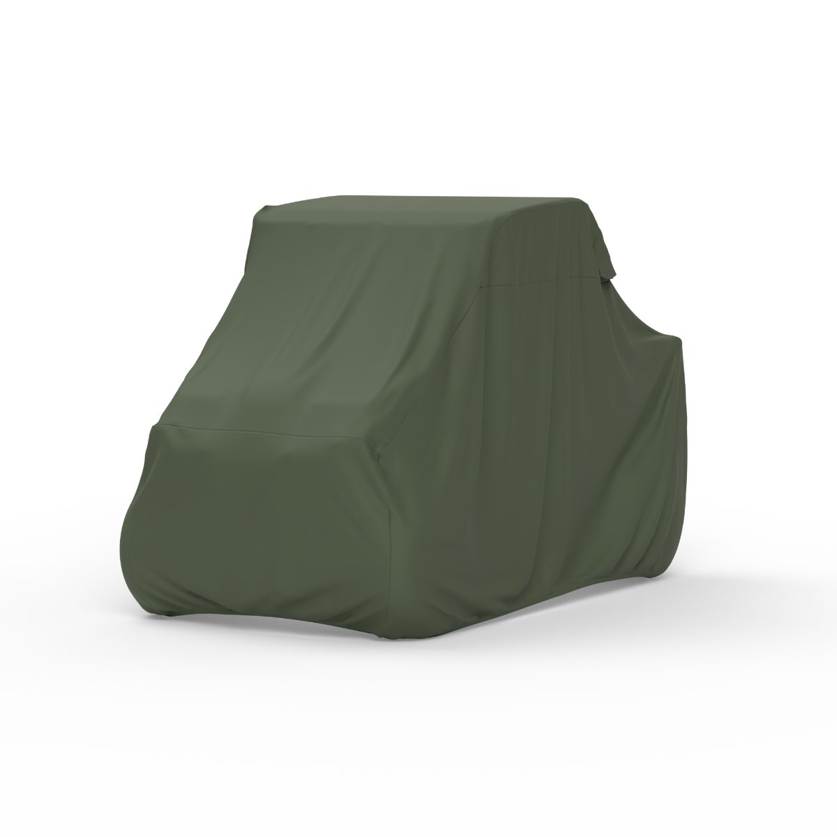 A side-by-side under an olive green cover on a white background.