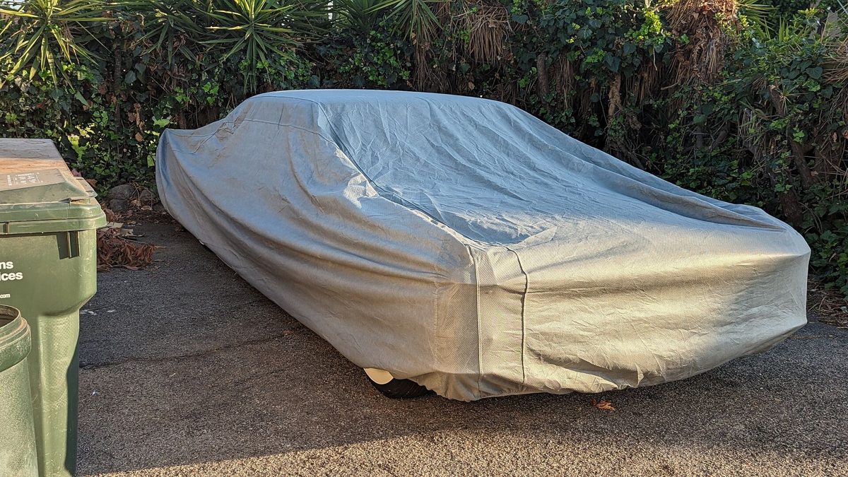 Mario S.'s car under its Weatherproof Max cover